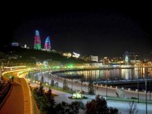 Baku Boulevard ночью